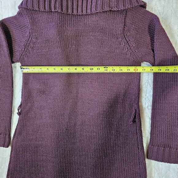 Vintage Saks Fifth Avenue Folio Mercerized Wool Chunky Knit Cardigan Womens S - Picture 2 of 7